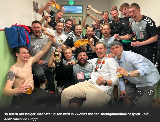 Zwönitzer Handballer steigen in die Oberliga Sachsen auf